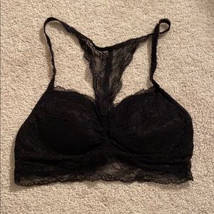 Black lace bralette